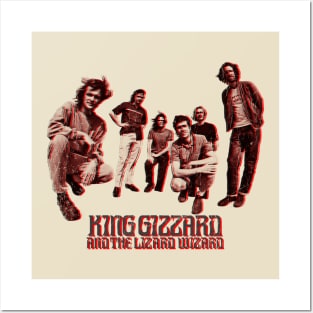 Retro Vintage King Gizzard And The Lizard Wizard Posters and Art